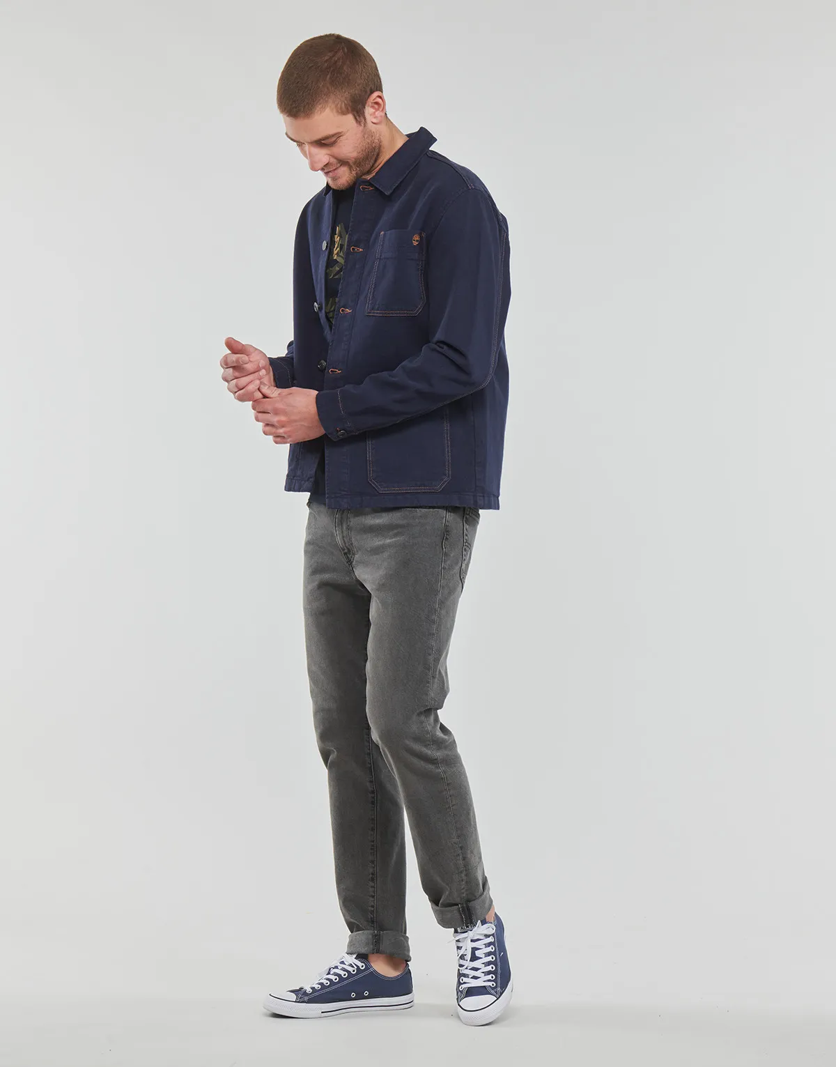 WORK FOR THE FUTURE  COTTON HEMP DENIM CHORE JACKET