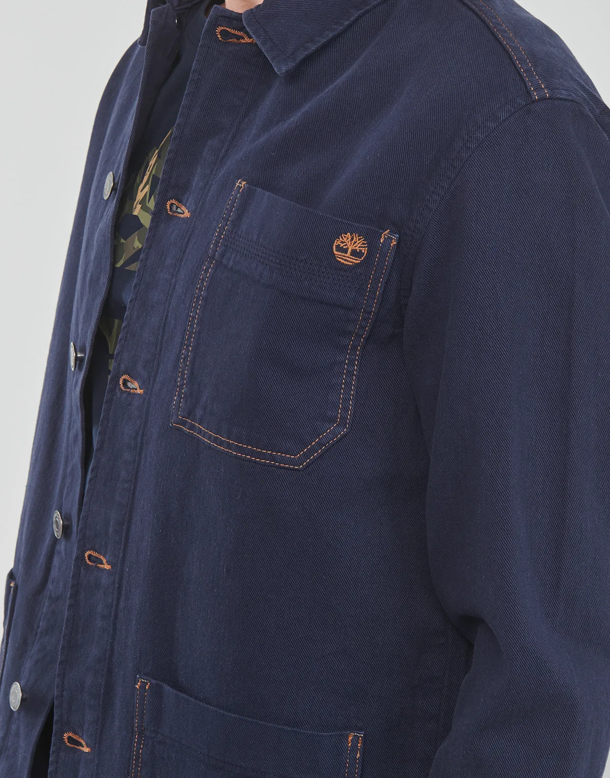 WORK FOR THE FUTURE  COTTON HEMP DENIM CHORE JACKET