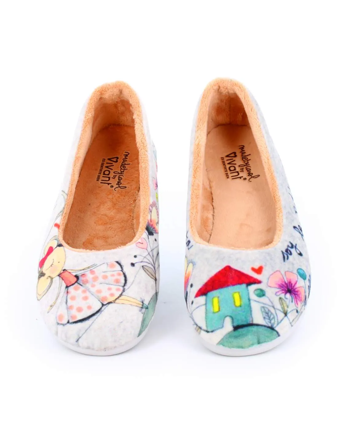 Zapatilla de Casa "Soy la ratita presumida" Inverness Gris