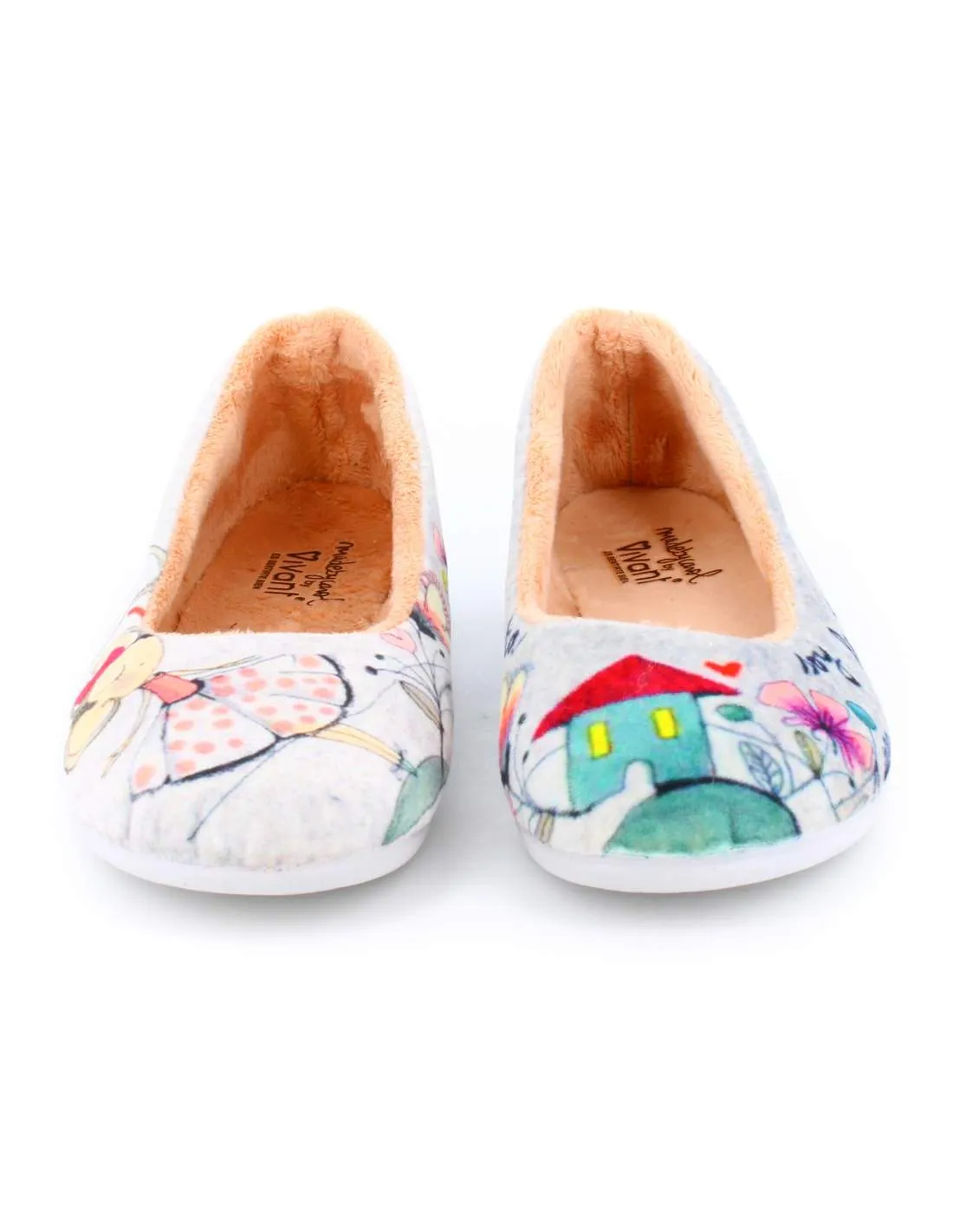 Zapatilla de Casa "Soy la ratita presumida" Inverness Gris