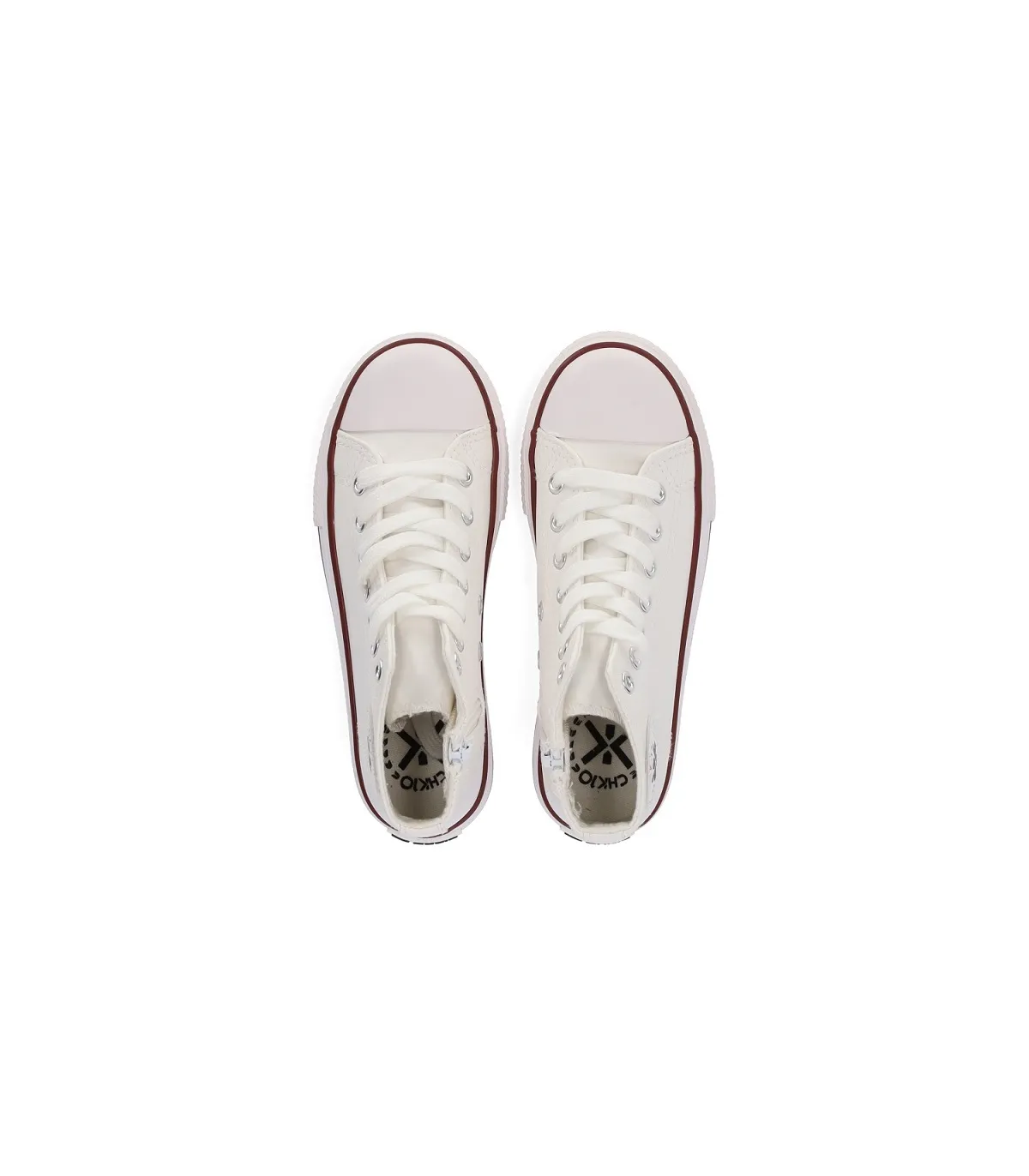 Zapatillas bota polipiel blanco Chika10
