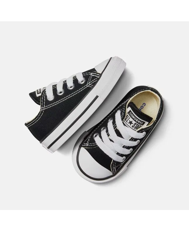 ZAPATILLAS CONVERSE CHUCK TAYLOR ALL STAR CLASSIC TODDLER LOW TOP NEGRAS (14 AñOS)