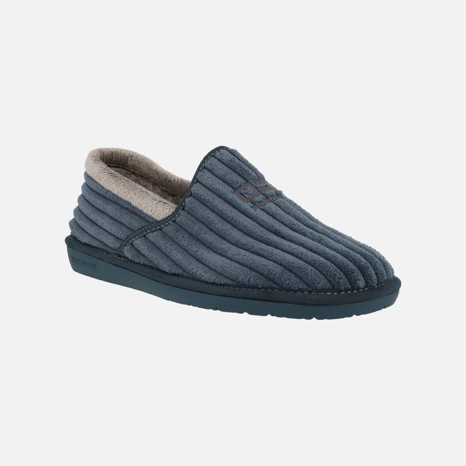 Zapatillas de casa cerradas para hombre en tejido de pana suave Boston