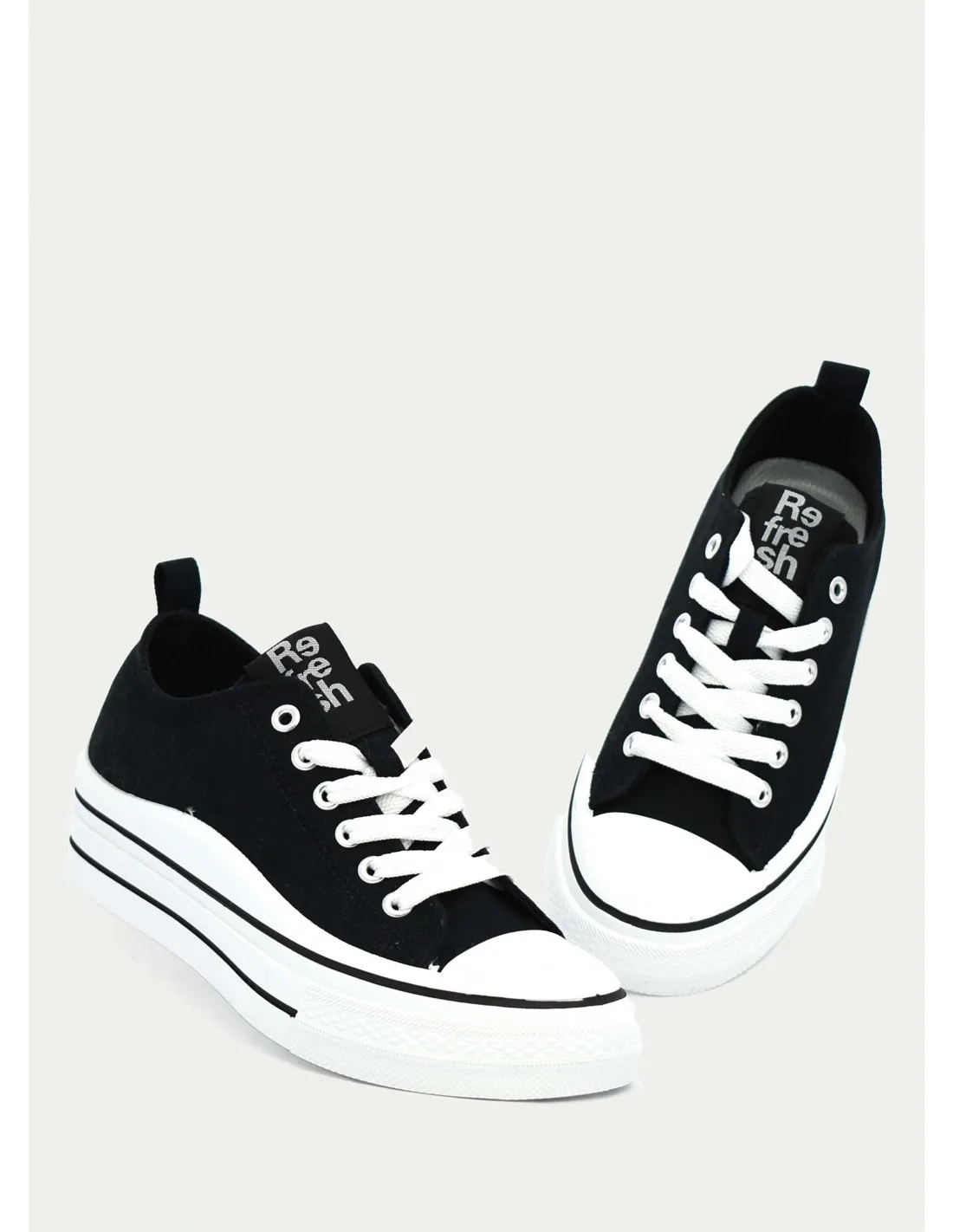 ZAPATILLAS DE LONA REFRESH 170659 NEGRO 