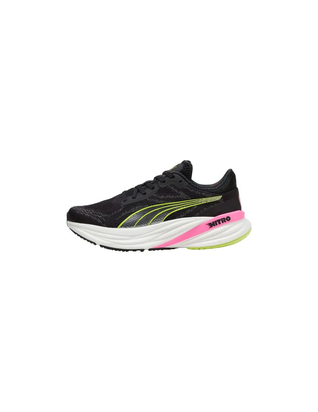 Zapatillas de running Puma Magnify Nitro 2 Negro/Lima Mujer