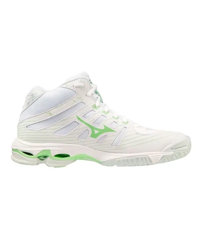 Zapatillas de Voleibol Mizuno Wave Voltage Mid Blanco Mujer