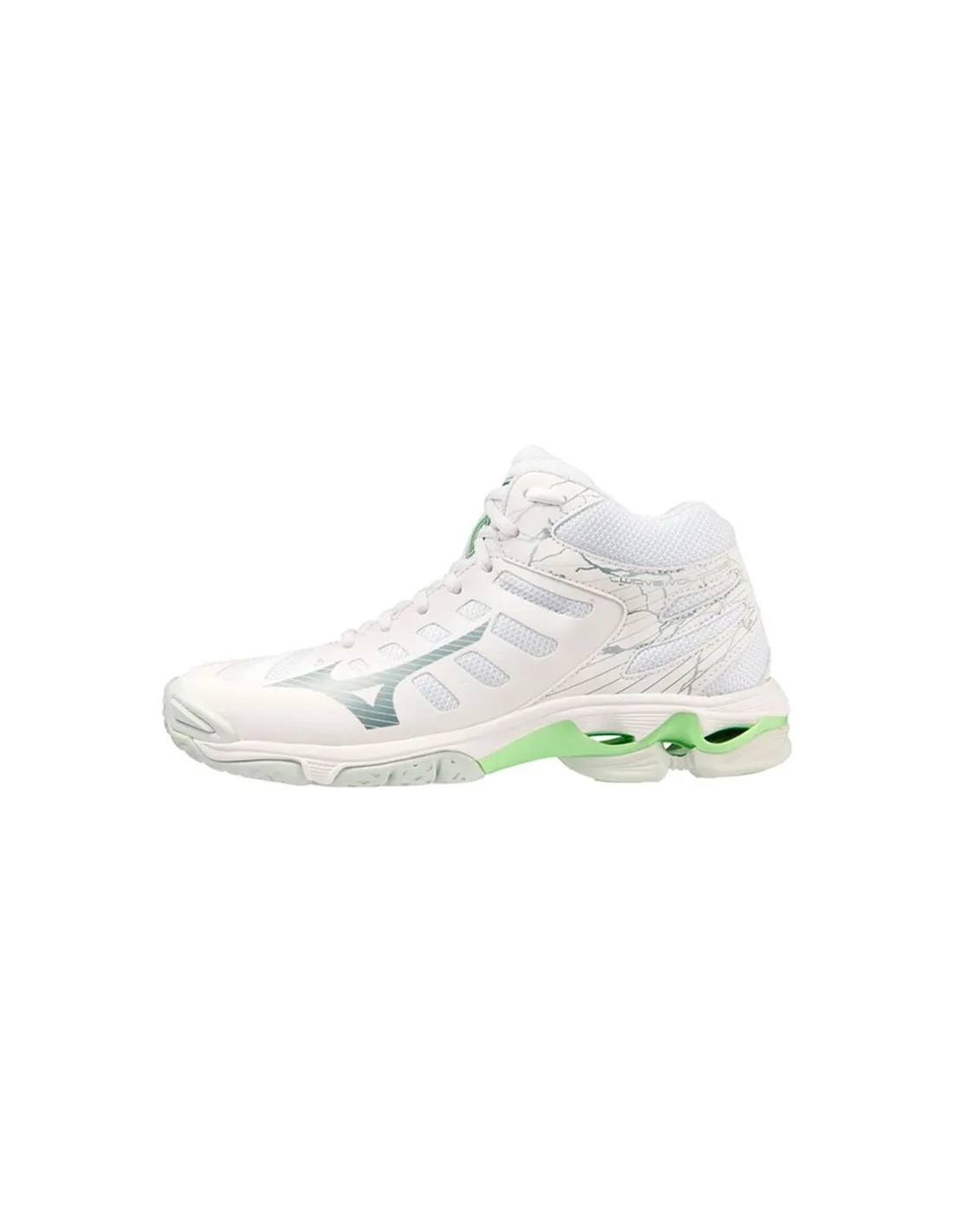 Zapatillas de Voleibol Mizuno Wave Voltage Mid Blanco Mujer
