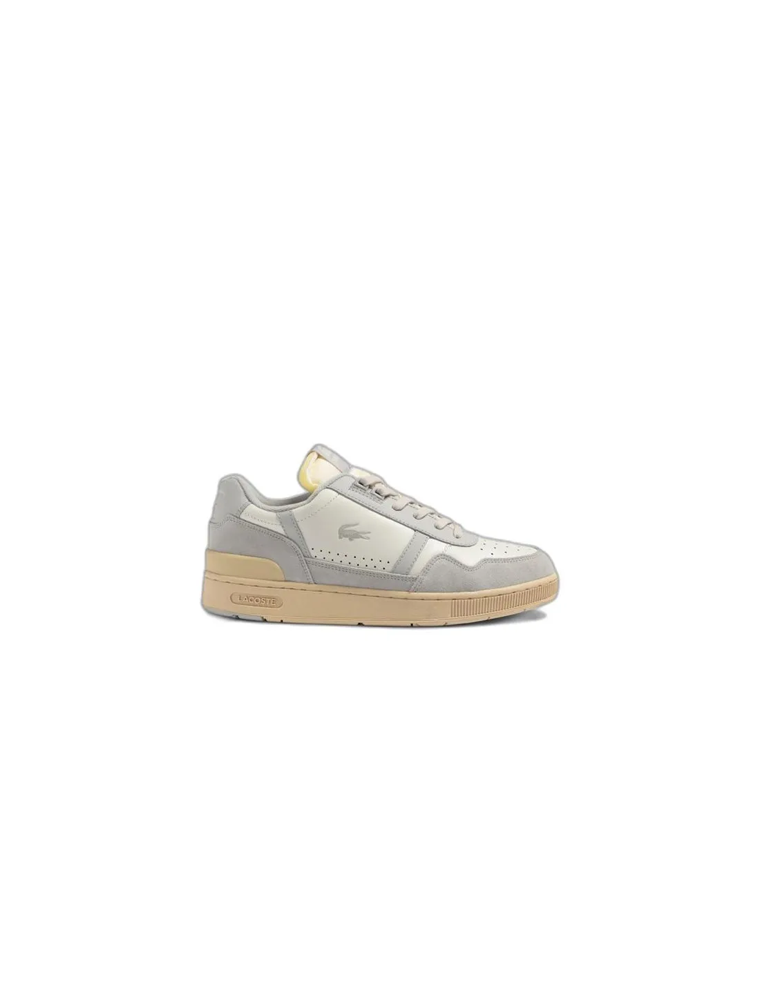 ZAPATILLAS LACOSTE TCLIP LEATHER TONAL BLANCO HOMBRE
