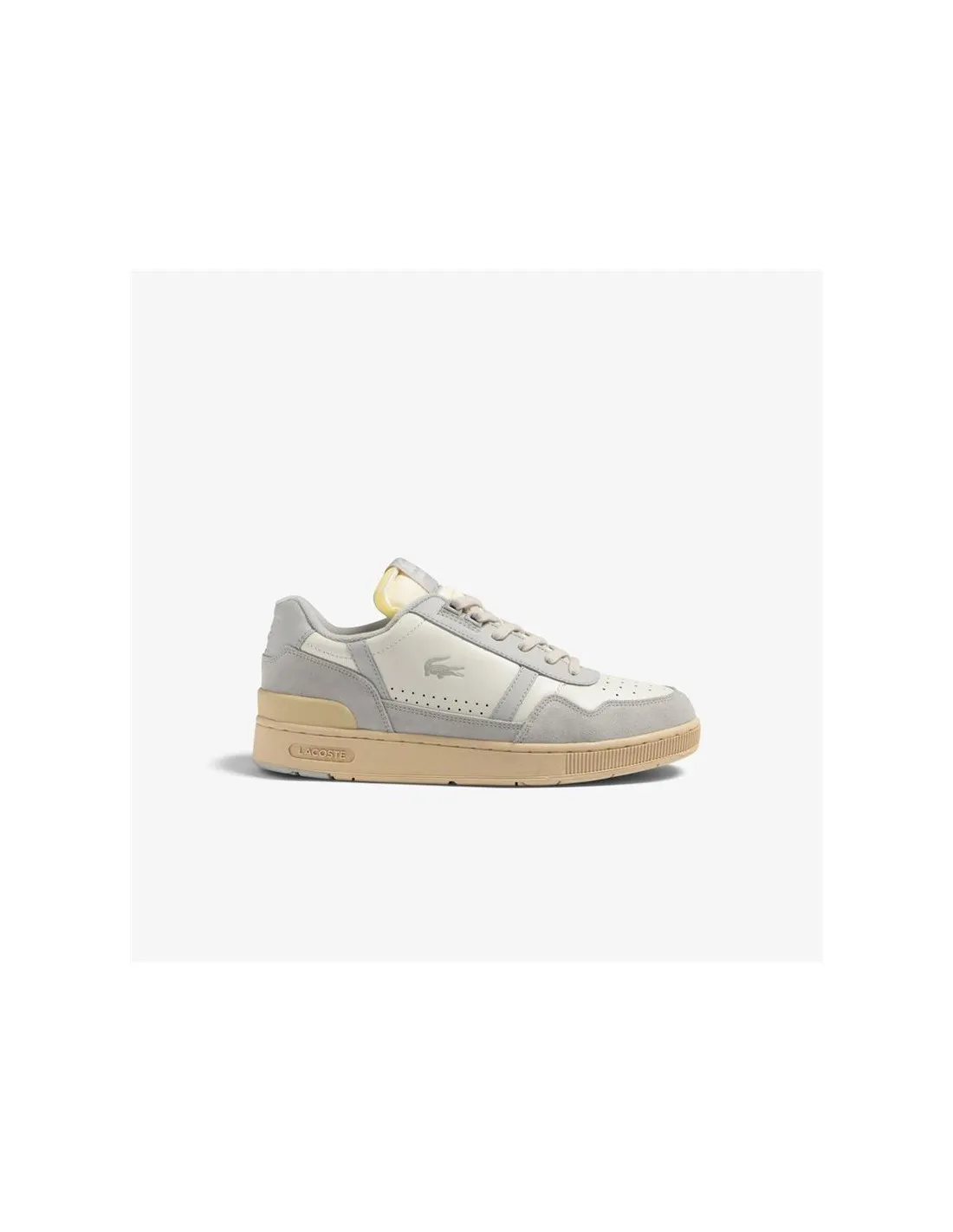 ZAPATILLAS LACOSTE TCLIP LEATHER TONAL BLANCO HOMBRE