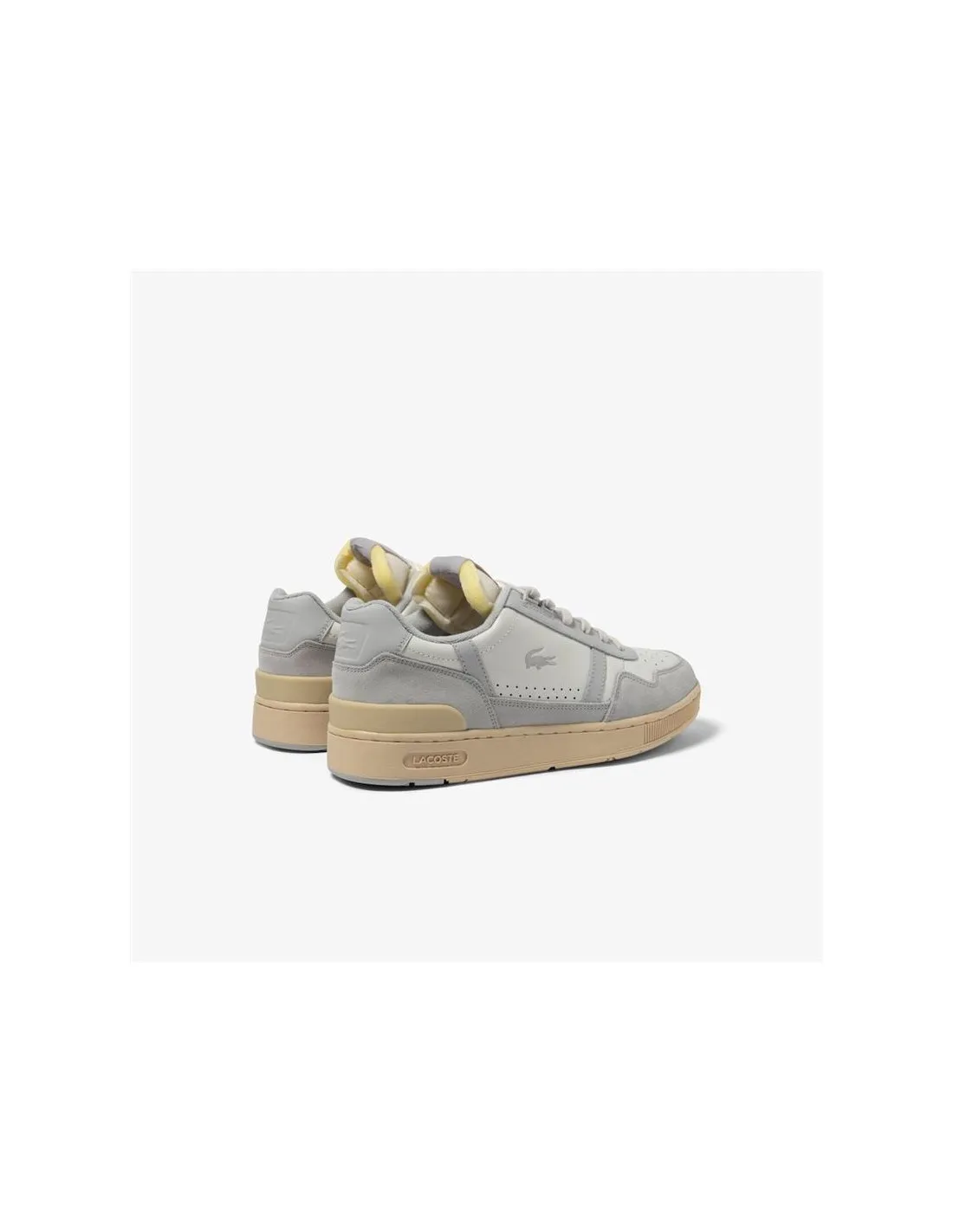 ZAPATILLAS LACOSTE TCLIP LEATHER TONAL BLANCO HOMBRE