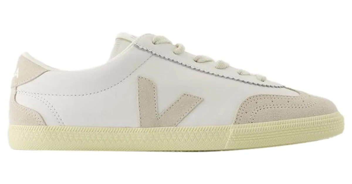 ZAPATILLAS VOLLEY  VEJA  CUERO  BLANCO NATURAL 