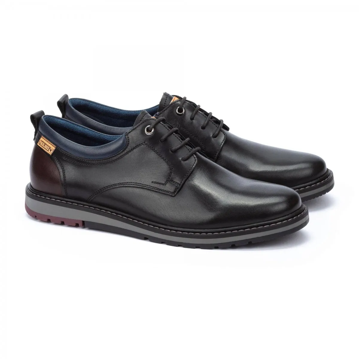 ZAPATO PIKOLINOS HOMBRE BERNA CORDóN PIEL NEGRO M8J8J4183C