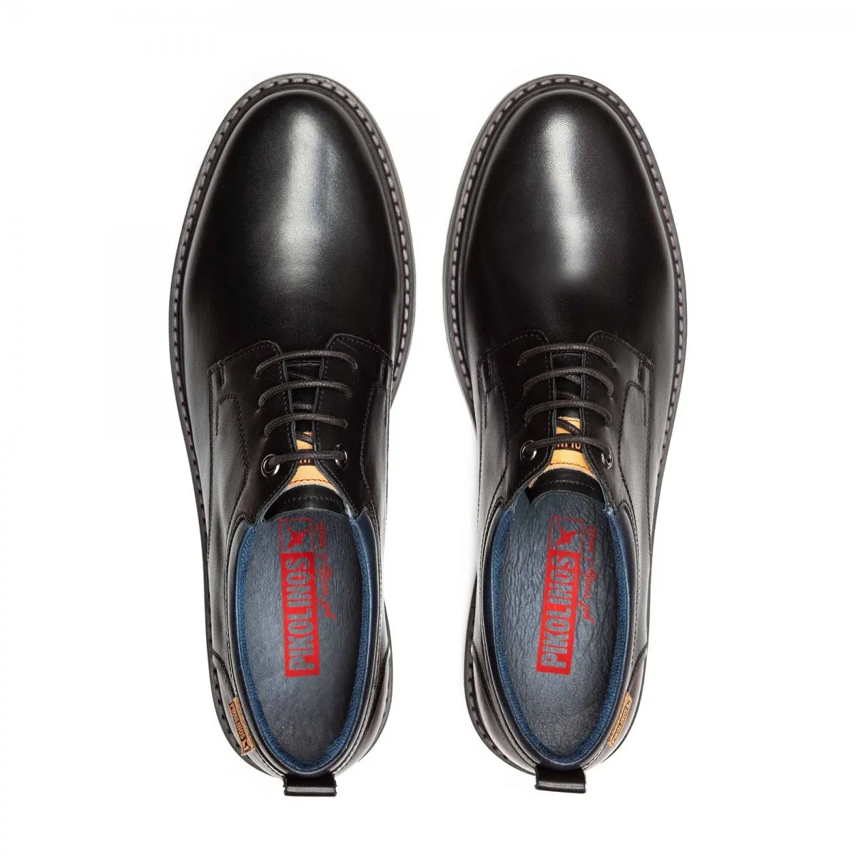 ZAPATO PIKOLINOS HOMBRE BERNA CORDóN PIEL NEGRO M8J8J4183C