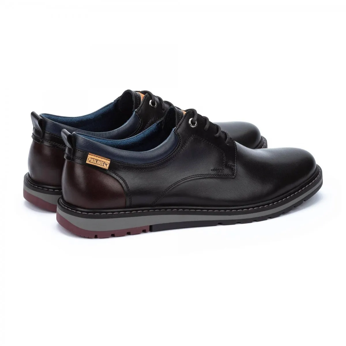 ZAPATO PIKOLINOS HOMBRE BERNA CORDóN PIEL NEGRO M8J8J4183C