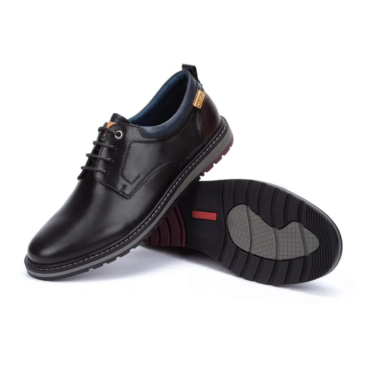 ZAPATO PIKOLINOS HOMBRE BERNA CORDóN PIEL NEGRO M8J8J4183C