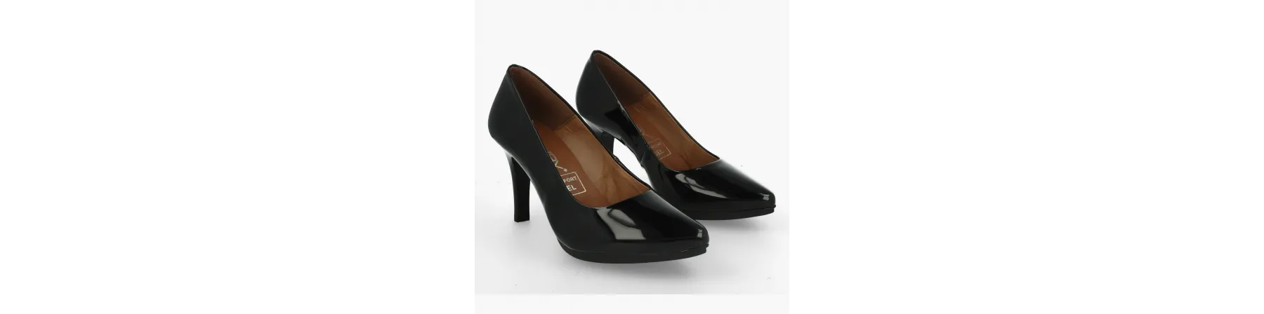 ZAPATOS FIESTA SUPER COMODOS de CHAROL MOD. BRILLANCE NEGRO