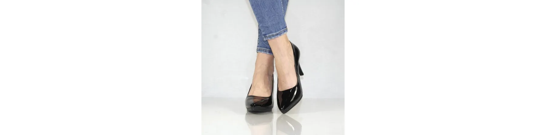 ZAPATOS FIESTA SUPER COMODOS de CHAROL MOD. BRILLANCE NEGRO